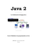 Cours général pour débutant sur le langage Java