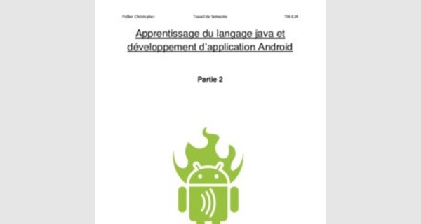 Cours de programmation avec Java et Android