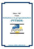 Introduction à la programmation et calcul avec le langage Python