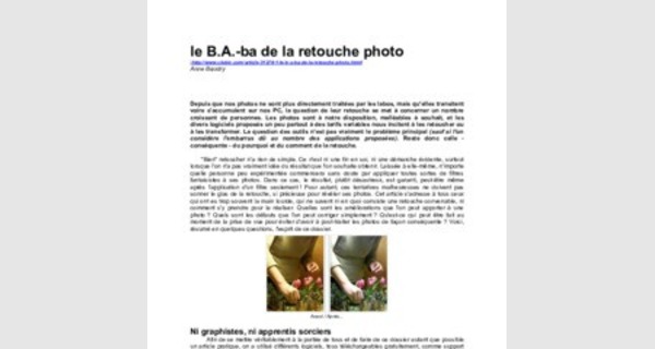 Scanner et retoucher une image avec GIMP