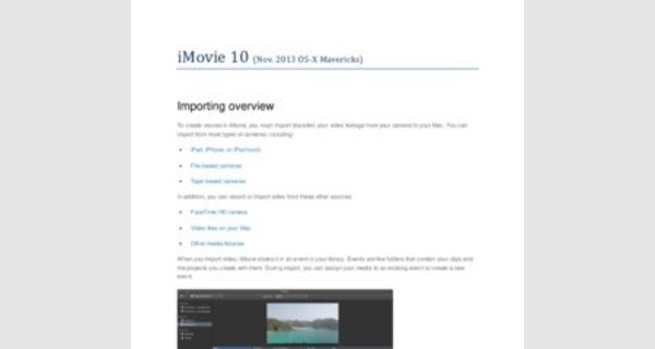 Tutoriel pour apprendre à utiliser le logiciel iMovie HD