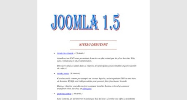 Formation sur les Template Joomla : Menu vertical et styles de modules
