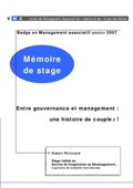 Document de formation a propos du gouvernance et management associatif