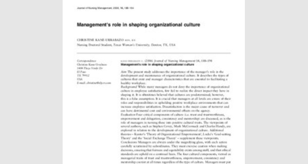 Formation complet sur le role du management dans les organisations culturelles [Eng]