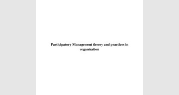 Support de cours sur les theories du management participatif [Eng]