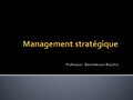 Support de cours de management strategique