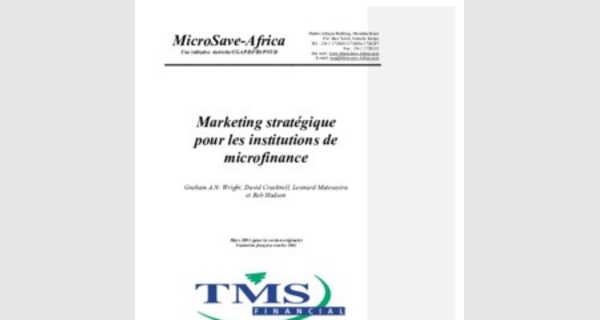 Formation sur le marketing strategique pour les institutions de microfinance