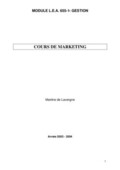 Cours d’introduction au marketing analytique