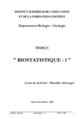 Ebook sur la statistique biologie
