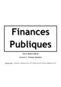 Manuel complet sur la finance publique
