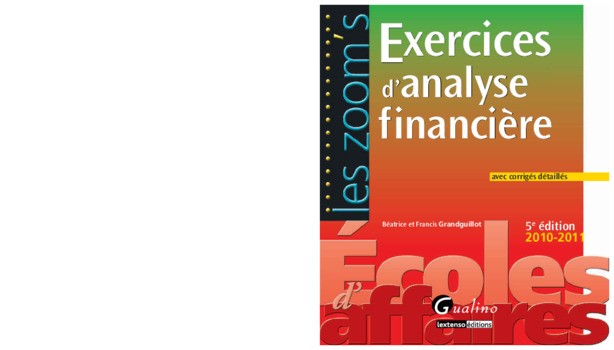 analyse financière cours et exercices corrigés pdf gratuit