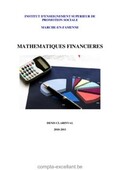 Cours d'initiation aux mathematiques financieres