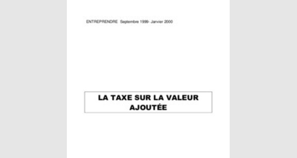 Cours TVA taxe sur la valeur ajouté