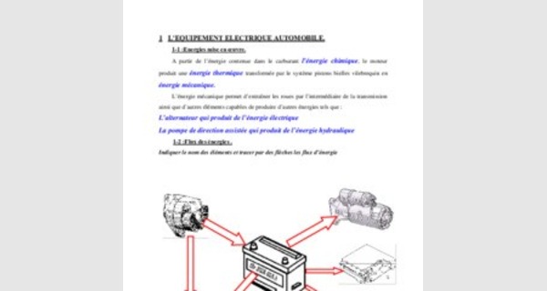 Introduction a l’electricite automobile