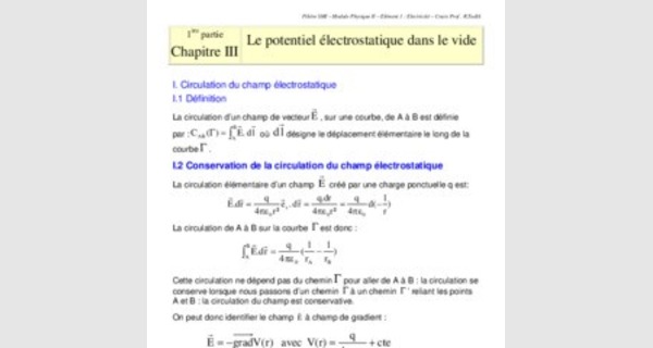Cours electricite 2eme annee