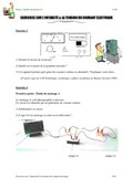 Exercices electricite CAP sur l’intensite et la tension du courant electrique