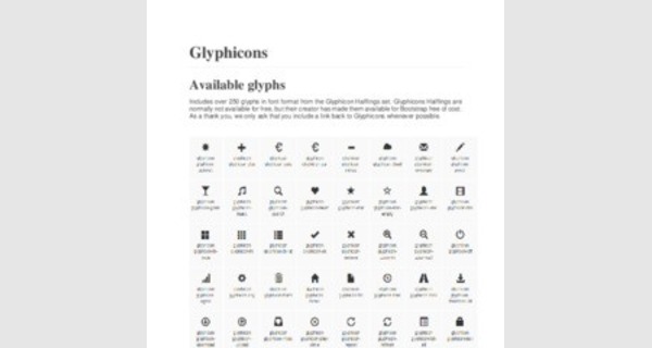Bootstrap glyphicons list [Eng]