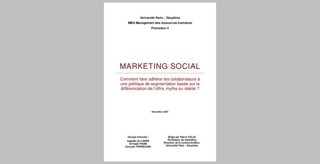 Cours de marketing:marketing social