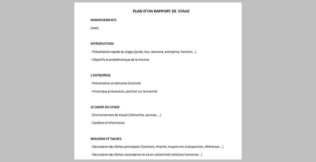 rapport de stage difficultes rencontrees