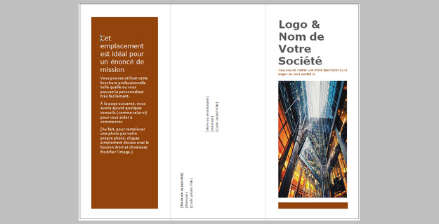 Modèle de plaquette commerciale sur Word - Modèles Word