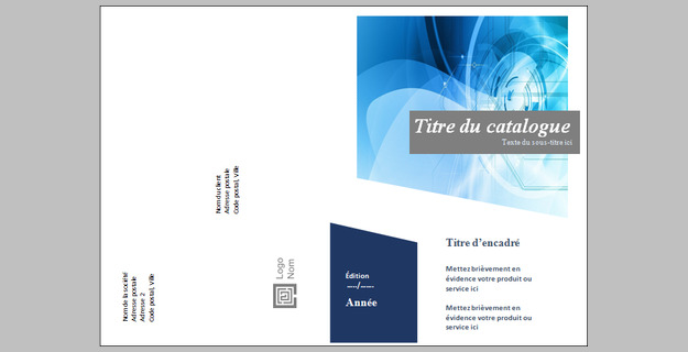 Modèle de catalogue moderne sur Word - Modèles Word