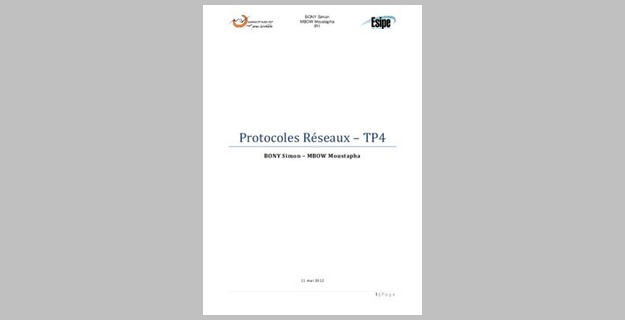 TP Protocole reseaux sur Packet Tracer 