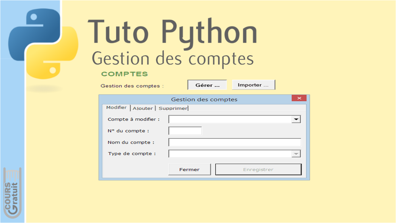 Ce Programme Est écrit En Python Pix Application Python : gestion des comptes - Tutoriel Python