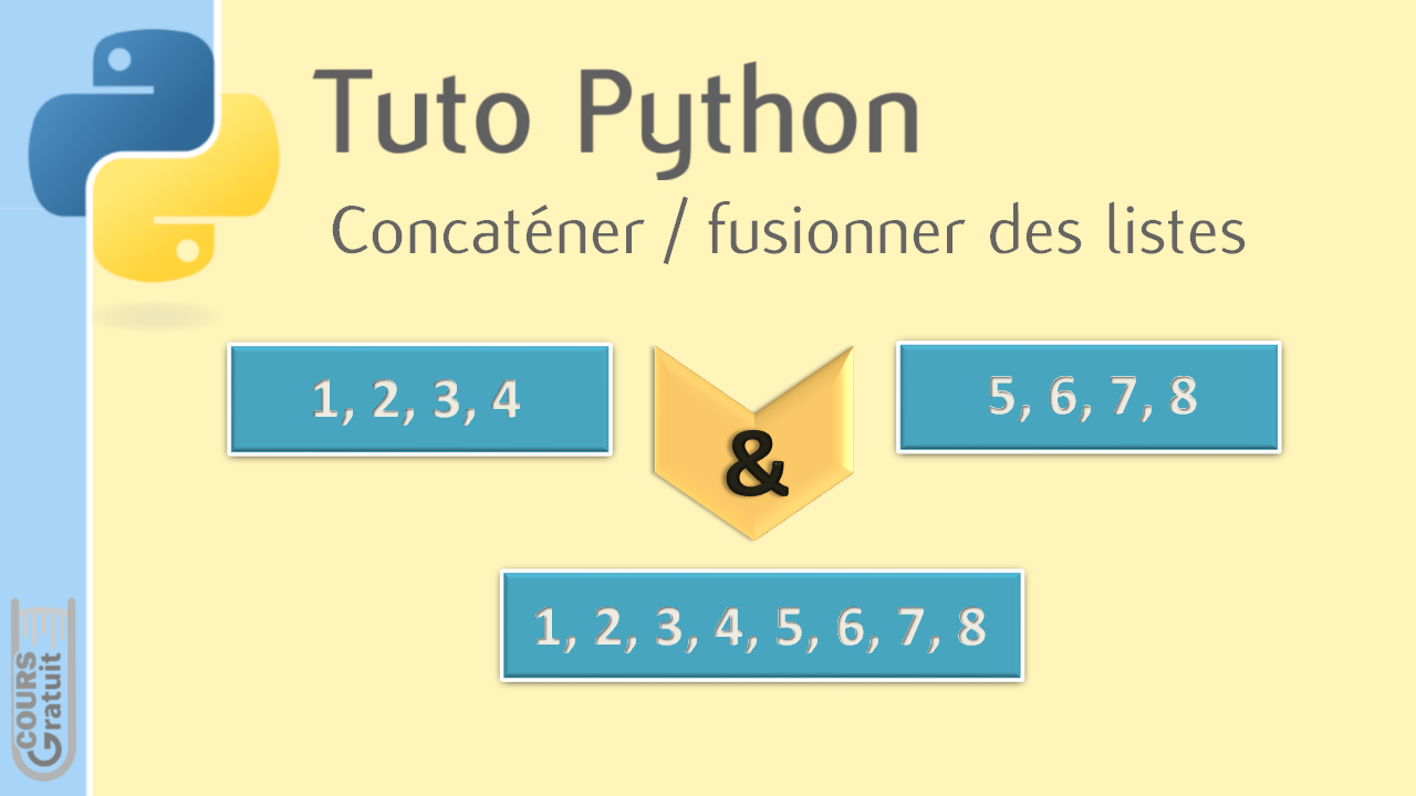 Supprimer Les Doublons D Une Liste Python Tuto Python : Concaténer ou fusionner des listes - Tutoriel Python