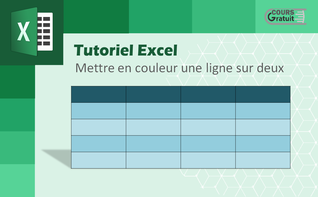 Comment mettre en couleur une ligne sur deux sur Excel