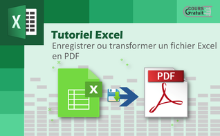 Comment enregistrer ou transformer un fichier Excel en PDF