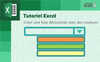 Tuto Excel : créer une liste déroulante colorée (avec couleurs)