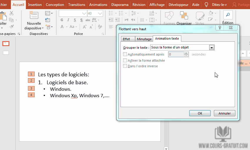 Powerpoint 2007 Comment Faire Apparaitre Le Texte Progressivement