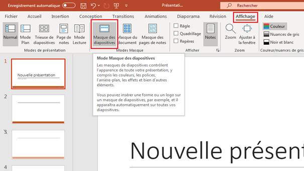 Garder Numéros De Page Au Premier Plan Dans Powerpoint Tutoriel Powerpoint : Manipuler et imprimer des diapositives