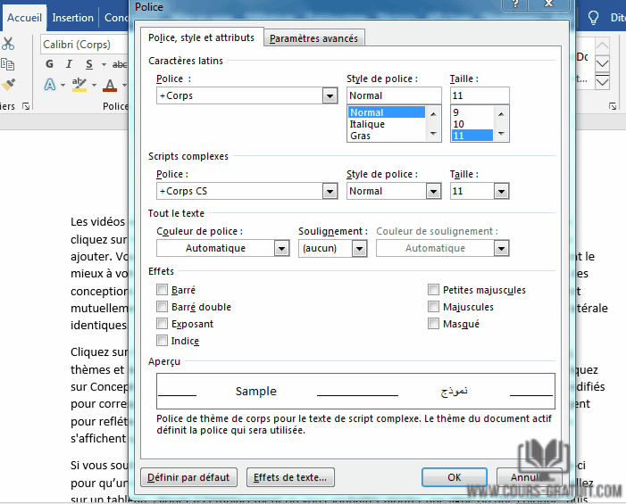 Tutoriel Word comment barrer un texte